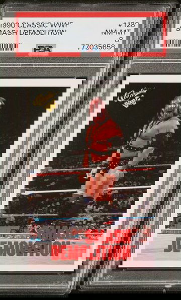 1990 Classic WWF WWE Demolition Ax & Smash PSA 8