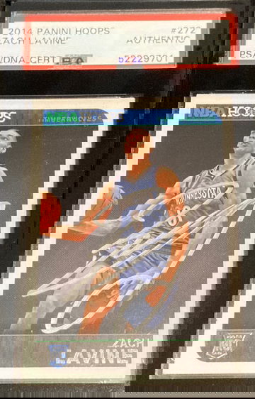 Zach LaVine 2014 Panini Hoops authentic auto