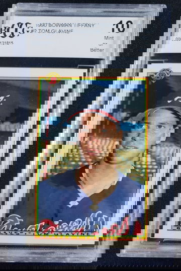 1990 Bowman TIFFANY #2 Tom Glavine BCCG 10