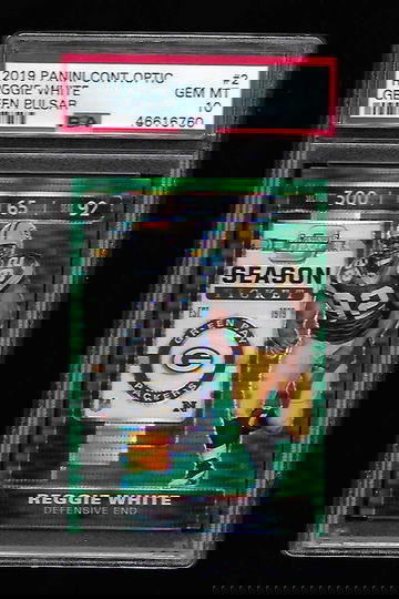 2019 PANINI CONTENDERS OPTIC REGGIE WHITE GREEN PULSAR