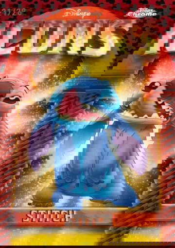 2025 Topps Chrome Disney Stitch Disney Icons Mickey Mouse Refractor /28