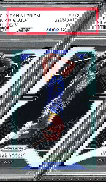 2019 Panini Prizm Jordan Poole Prizms Silver PSA I0 GEM-MT