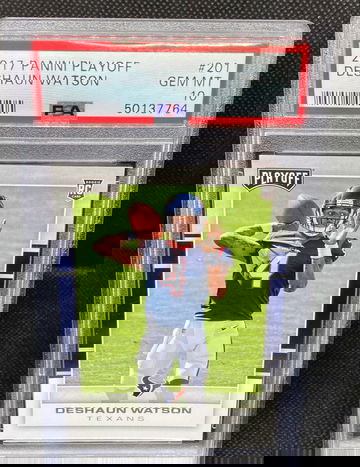 2017 Panini Playoff Deshaun Watson #201 PSA 10 RC Rookie Texans POP 72