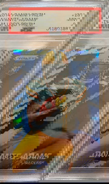 Devante adams 2014 Prizm team logo prizm rookie 03/50 PSA 9