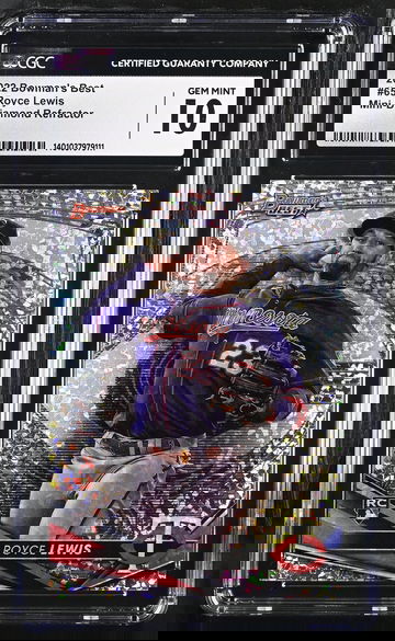 2022 BEST ROYCE LEWIS MINI-DIAMOND REFRACTOR #65 CGC 10 BS.B1.03