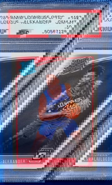 2018 panini Optic Shai Gilgeous-Alexander Donruss Rated Rookie PSA 10