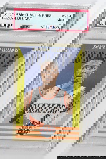 MINT PSA 9 2012 PANINI PAST & PRESENT DAMIAN LILLARD RC #249