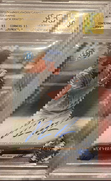 2017 Bowman Draft Nick Pratto auto 