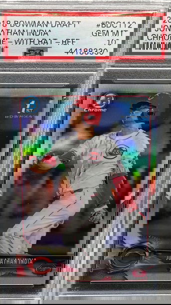 2018 Bowman Chrome Draft - Jonathan India Refractor PSA 10