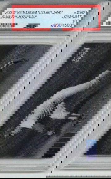 2020 TOPPS STADIUM CLUB CHROME #290 SANDY KOUFAX CARD DODGERS PSA 10 LOW POP