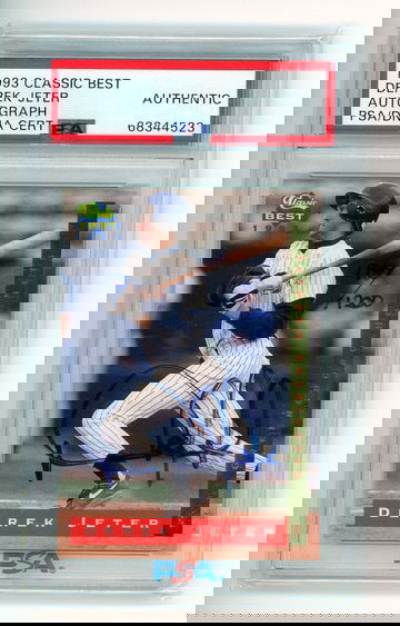 1993 Classic Best Derek Jeter Autograph PSA Authentic