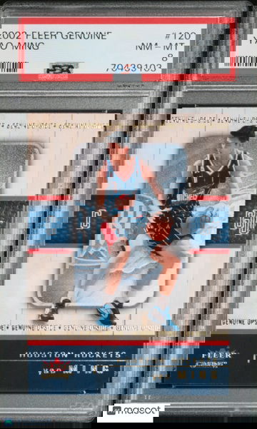 Yao Ming 2002 Fleer Genuine #120 Rockets Rookie RC LOW POP - /2002 - PSA 8