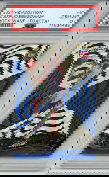 2021 PANINI REVOLUTION SHOCK WAVE FRACTAL #6 CADE CUNNINGHAM PISTONS PSA 10 RARE