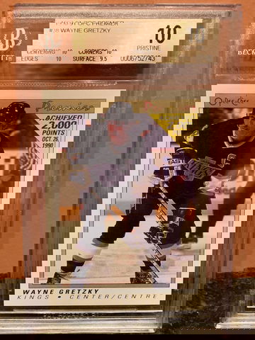 1990-91 O-PEE-CHEE OPC PREMIER Wayne Gretzky #38 BGS 10 Pristine (Low Pop)