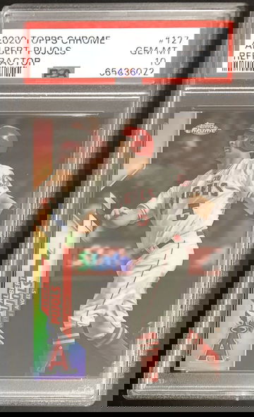 2020 Albert Pujols Topps Chrome Refractor Graded PSA Gem Mint 10 Pop 28 New Slab