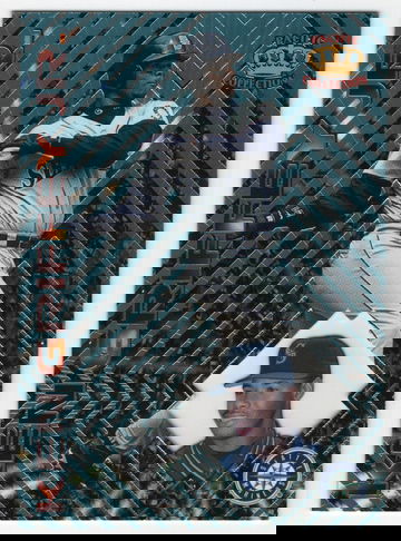 1997 PACIFIC COLLECTION CROWN PLATINUM PRIZM KEN GRIFFEY JR # 63 HOF