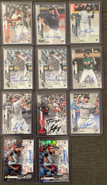 2020 Topps Chrome Rookie Auto Lot (11)