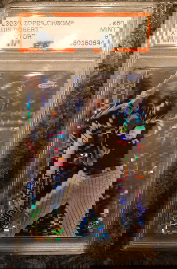 Luis Robert Topps Chrome Rookie Xfractor PSA 9