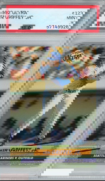1992 ULTRA KEN GRIFFEY JR #123 SEATTLE MARINERS HOF PSA 9 MINT