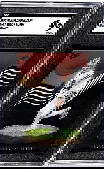 2022 Panini Chronicles #MAG-27 Brock Purdy Magnitude SGC 9