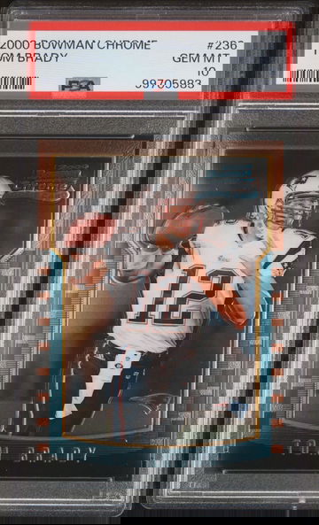 2000 Bowman Chrome #236 Tom Brady PSA 10