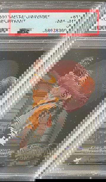 1997 Metal Universe Kobe Bryant PSA 8