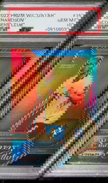 2022 Panini Prizm World Cup Qatar Richarlison Scorers Club PSA 10