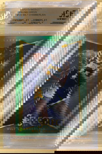 Wilt Chamberlain 2012 Select Prizms Green BGS 9.5 