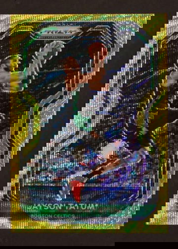 2021 Panini Prizm #119 Jayson Tatum Gold Wave