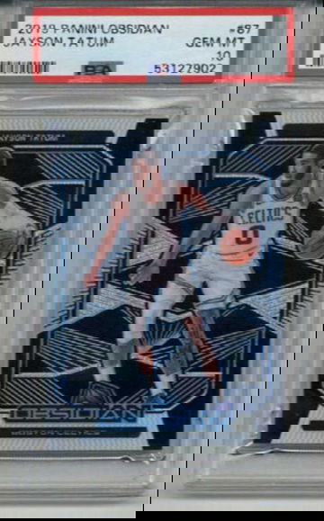 2019 PANINI OBSIDIAN #87 JAYSON TATUM CARD BOSTON CELTICS PSA 10 LOW POP RARE