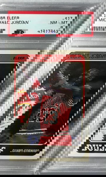 Michael Jordan 1988 Fleer #17 - PSA 8