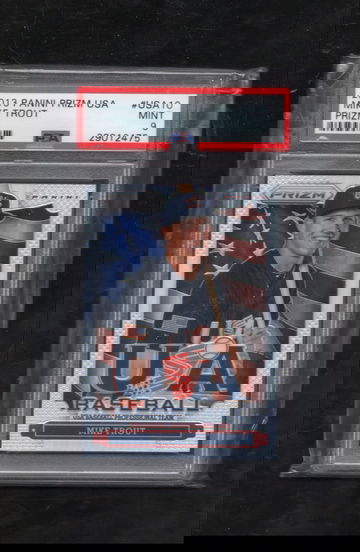 2013 Panini Prizm USA Baseball USA10 Mike Trout PRIZM PSA 9 MINT