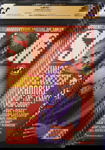 1999 Slam Magazine Vince Carter POP 1 CGC 9.2 JSA Variant Auto Autograph Rare