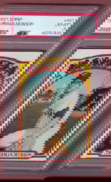 1972 Topps #441 Thurman Munson PSA 6