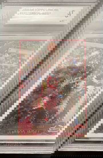 2003-04 LeBron James Topps Chrome BGS 9 w/10 (Check out the subs)