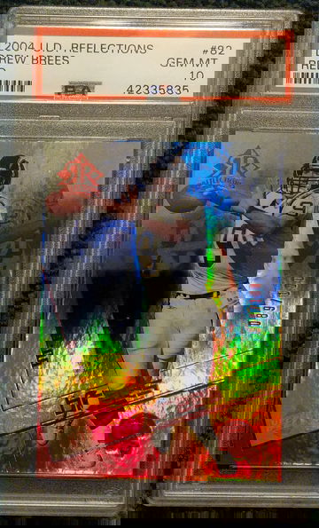 Drew Brees U.D. rookie reflections red 89/100 gem mint 10 pop 1!