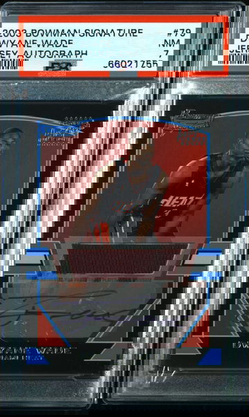 2003 Dwyane Wade Bowman Signature Jersey Auto 