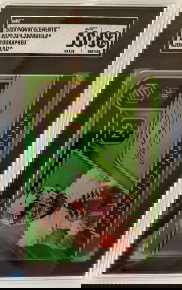 2020 Panini Elements Tua Tagovailoa Neon Auto 8 of 10