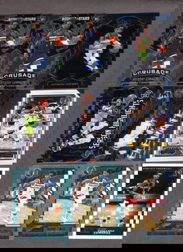 Lot of (14) Anthony Edwards Basketball Cards - Rookies, Nice Variety Wolves