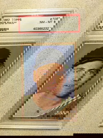 1962 Topps #109 Bob Shaw PSA 8 NM-MT BRAVES