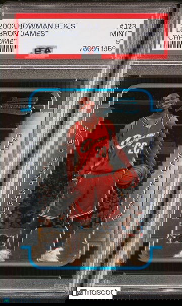 LeBron James 2003 Bowman Chrome Rookies & Stars #123 Lakers RC Rookie 
 - PSA 9