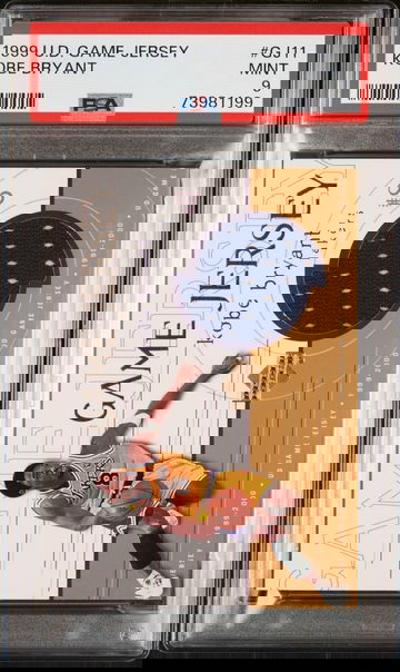 Kobe Bryant 1999 Upper Deck Game Jersey GJ11 PSA 9