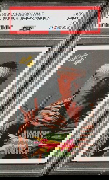 1990 Classic WWF WWE Superfly Jimmy Snuka PSA 9