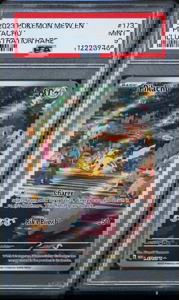 2023 POKEMON MEW EN-151 ILLUSTRATION RARE PIKACHU #173 PSA 9