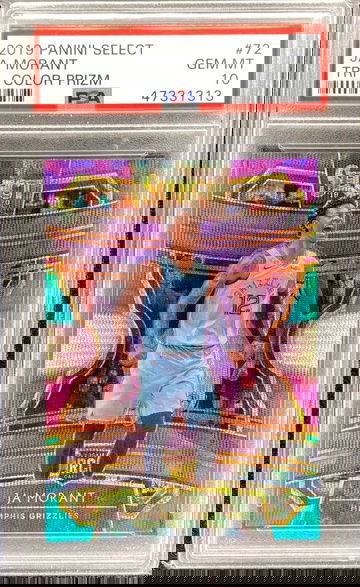 2019 Ja Morant Select Tri-Color Prizm psa 10