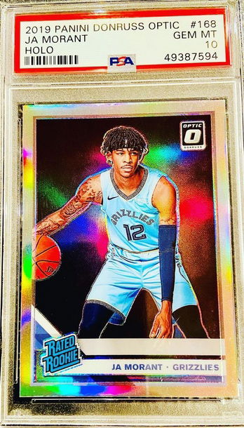 2019 Optic. Ja Morant Holo RC PSA 10 POP 393