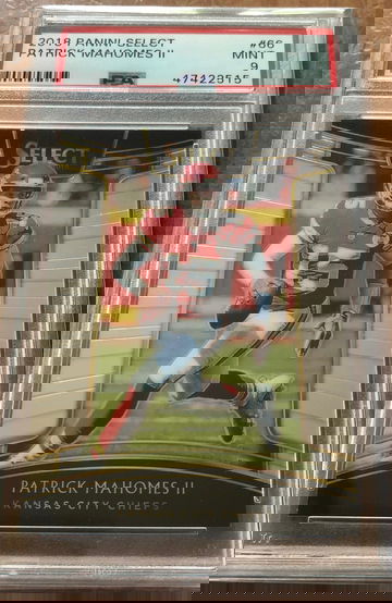 2018 Panini Select Patrick Mahomes II #66 PSA 9