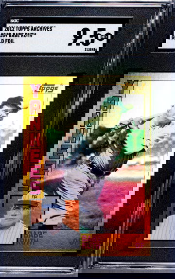 2012 Topps Archives Gold Foil #189  Babe Ruth SGC 9.5 MINT + 