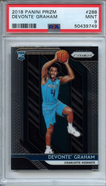 2018 Prizm Devonte' Graham PSA 9