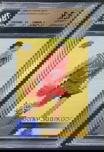 2009-10 Upper Deck Stephen Curry #196 RC Rookie BGS 9.5 GEM MT